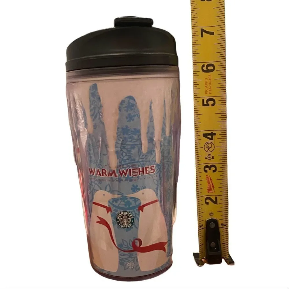 RARE Vintage 2002 Starbucks 12 oz Christmas Penguin Travel Mug